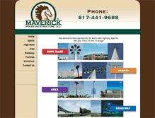 Tablet Screenshot of maverickpoles.com